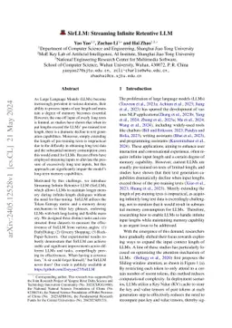 SirLLM: Streaming Infinite Retentive LLM