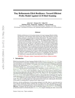 Tiny Refinements Elicit Resilience: Toward Efficient Prefix-Model
  Against LLM Red-Teaming