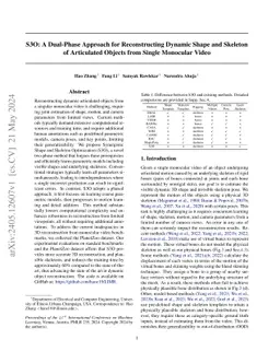S3O: A Dual-Phase Approach for Reconstructing Dynamic Shape and Skeleton
  of Articulated Objects from Single Monocular Video