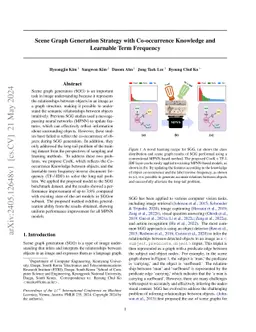 Scene Graph Generation Strategy with Co-occurrence Knowledge and
  Learnable Term Frequency