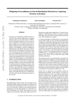 Mitigating Overconfidence in Out-of-Distribution Detection by Capturing
  Extreme Activations