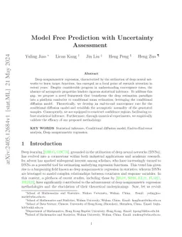 Model Free Prediction with Uncertainty Assessment
