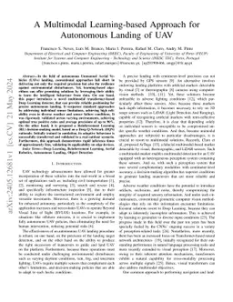 A Multimodal Learning-based Approach for Autonomous Landing of UAV