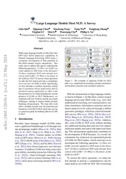 Large Language Models Meet NLP: A Survey
