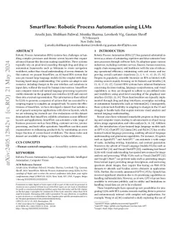 SmartFlow: Robotic Process Automation using LLMs