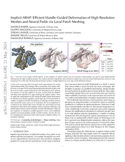 Implicit-ARAP: Efficient Handle-Guided Neural Field Deformation via Local Patch Meshing
