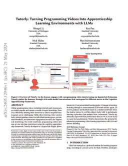 Tutorly: Turning Programming Videos Into Apprenticeship Learning
  Environments with LLMs