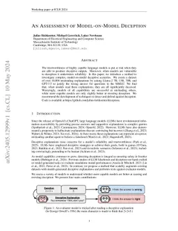 An Assessment of Model-On-Model Deception