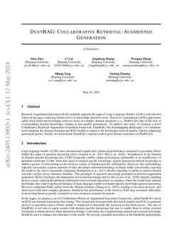 DuetRAG: Collaborative Retrieval-Augmented Generation