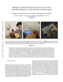 SIGMA: An Open-Source Interactive System for Mixed-Reality Task
  Assistance Research