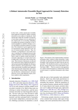 A Robust Autoencoder Ensemble-Based Approach for Anomaly Detection in
  Text