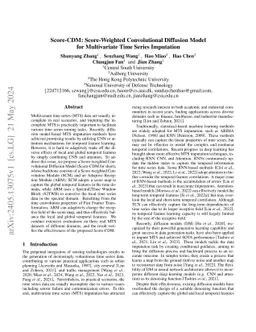 Score-CDM: Score-Weighted Convolutional Diffusion Model for Multivariate
  Time Series Imputation