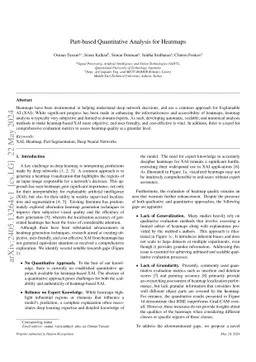 Part-based Quantitative Analysis for Heatmaps