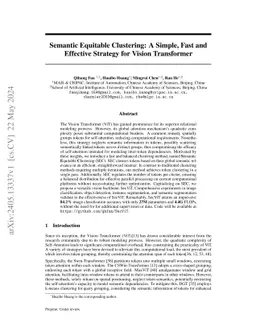 Semantic Equitable Clustering: A Simple and Effective Strategy for Clustering Vision Tokens
