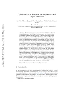 Collaboration of Teachers for Semi-supervised Object Detection
