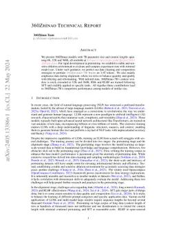 360Zhinao Technical Report