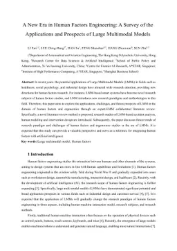 A New Era in Human Factors Engineering: A Survey of the Applications and
  Prospects of Large Multimodal Models