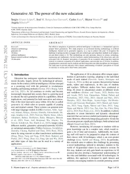 Generative AI: The power of the new education