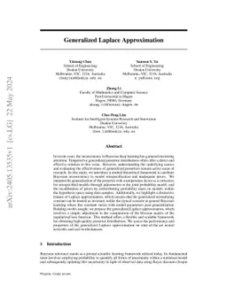 Addressing the Inconsistency in Bayesian Deep Learning via Generalized Laplace Approximation