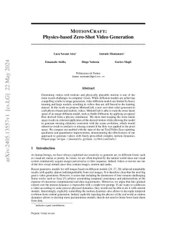 MotionCraft: Physics-based Zero-Shot Video Generation