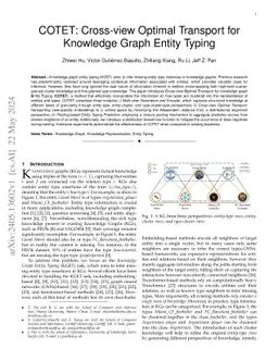 COTET: Cross-view Optimal Transport for Knowledge Graph Entity Typing