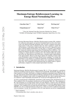 Maximum Entropy Reinforcement Learning via Energy-Based Normalizing Flow