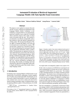 Automated Evaluation of Retrieval-Augmented Language Models with
  Task-Specific Exam Generation