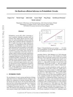 On Hardware-efficient Inference in Probabilistic Circuits