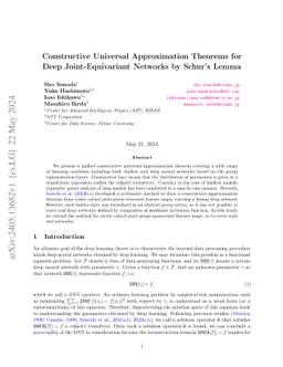 Deep Ridgelet Transform and Unified Universality Theorem for Deep and Shallow Joint-Group-Equivariant Machines