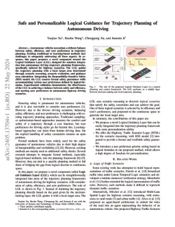 Safe and Personalizable Logical Guidance for Trajectory Planning of
  Autonomous Driving