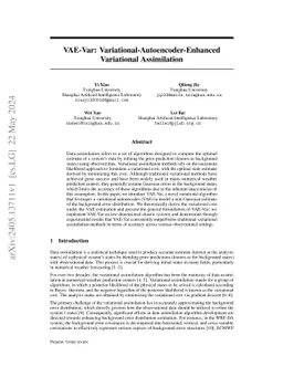 VAE-Var: Variational-Autoencoder-Enhanced Variational Assimilation