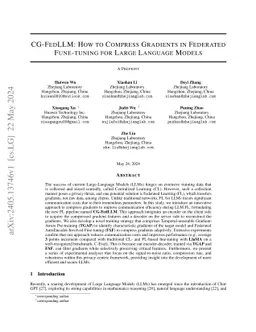 CG-FedLLM: How to Compress Gradients in Federated Fune-tuning for Large Language Models