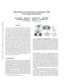 Robust Disaster Assessment from Aerial Imagery Using Text-to-Image
  Synthetic Data