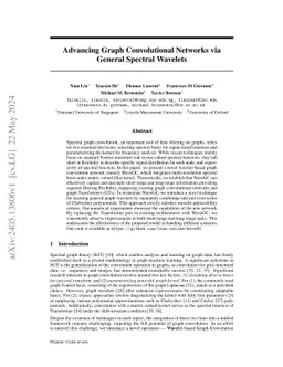 A General Graph Spectral Wavelet Convolution via Chebyshev Order Decomposition