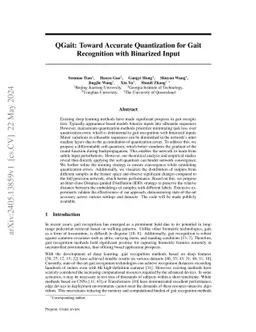 QGait: Toward Accurate Quantization for Gait Recognition