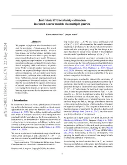 Just rotate it! Uncertainty estimation in closed-source models via
  multiple queries
