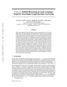 FiDeLiS: Faithful Reasoning in Large Language Model for Knowledge Graph Question Answering