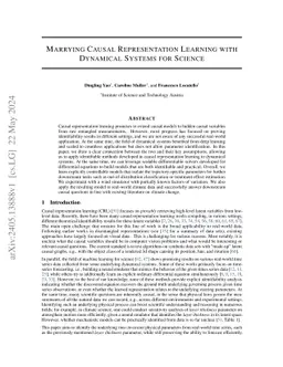 Marrying Causal Representation Learning with Dynamical Systems for Science