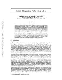 Infinite-Dimensional Feature Interaction
