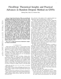 FlexiDrop: Theoretical Insights and Practical Advances in Random Dropout
  Method on GNNs