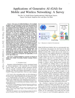 Applications of Generative AI (GAI) for Mobile and Wireless Networking:
  A Survey