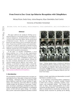 From Forest to Zoo: Great Ape Behavior Recognition with ChimpBehave