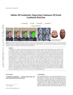 Infinite 3D Landmarks: Improving Continuous 2D Facial Landmark Detection