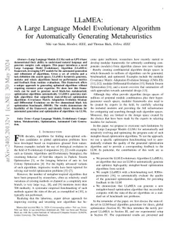 LLaMEA: A Large Language Model Evolutionary Algorithm for Automatically Generating Metaheuristics