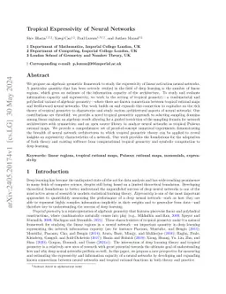 Tropical Expressivity of Neural Networks