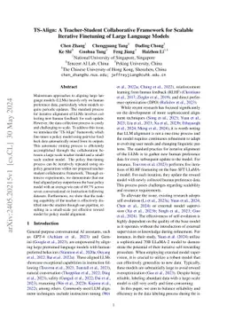 TS-Align: A Teacher-Student Collaborative Framework for Scalable
  Iterative Finetuning of Large Language Models