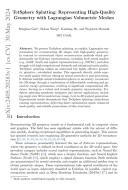 TetSphere Splatting: Representing High-Quality Geometry with Lagrangian Volumetric Meshes