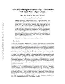 Vision-based Manipulation from Single Human Video with Open-World Object Graphs