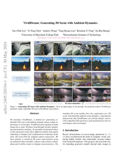 VividDream: Generating 3D Scene with Ambient Dynamics