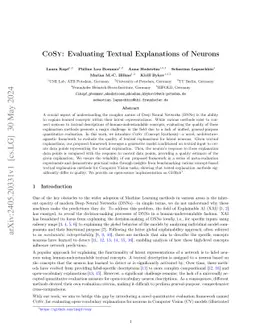 CoSy: Evaluating Textual Explanations of Neurons